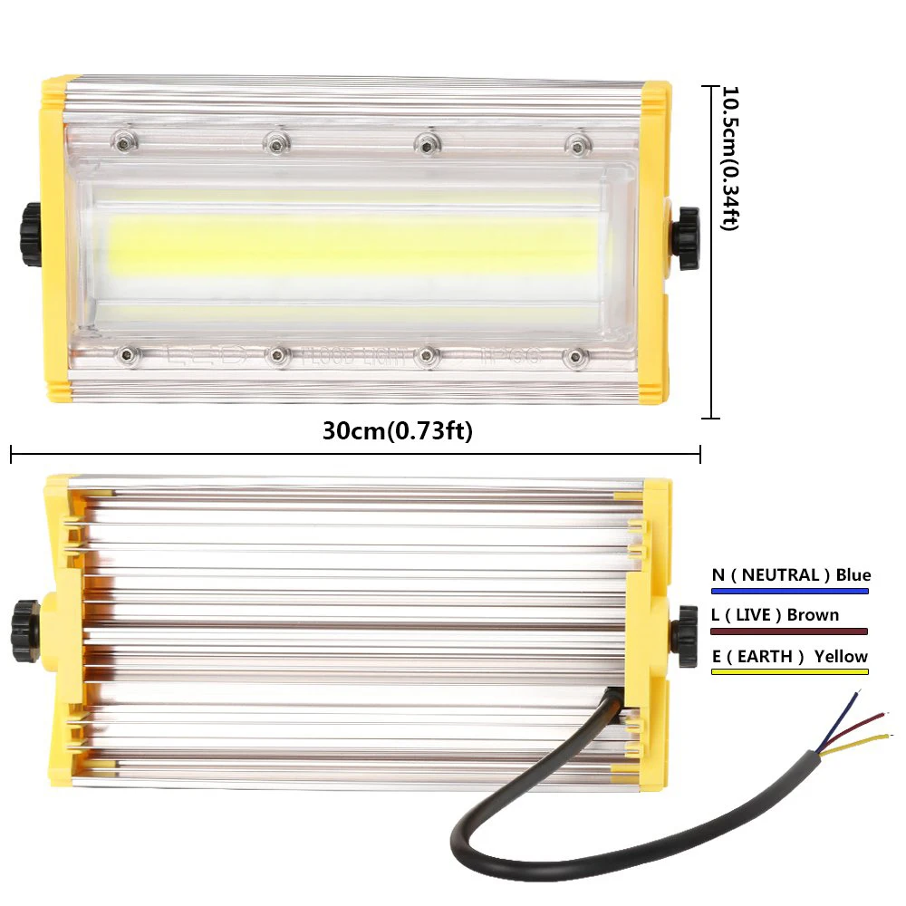 50 Вт Светодиодный прожектор светильник на открытом воздухе удара светодиодный
