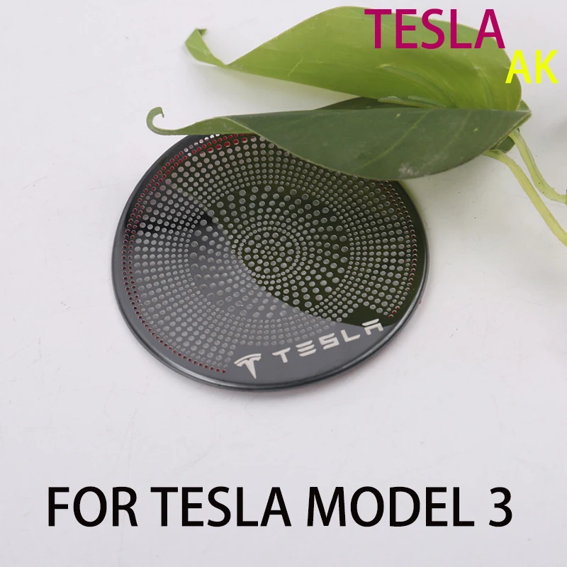 Крышка динамика декоративная звуковая рамка с блестками для Tesla model 3