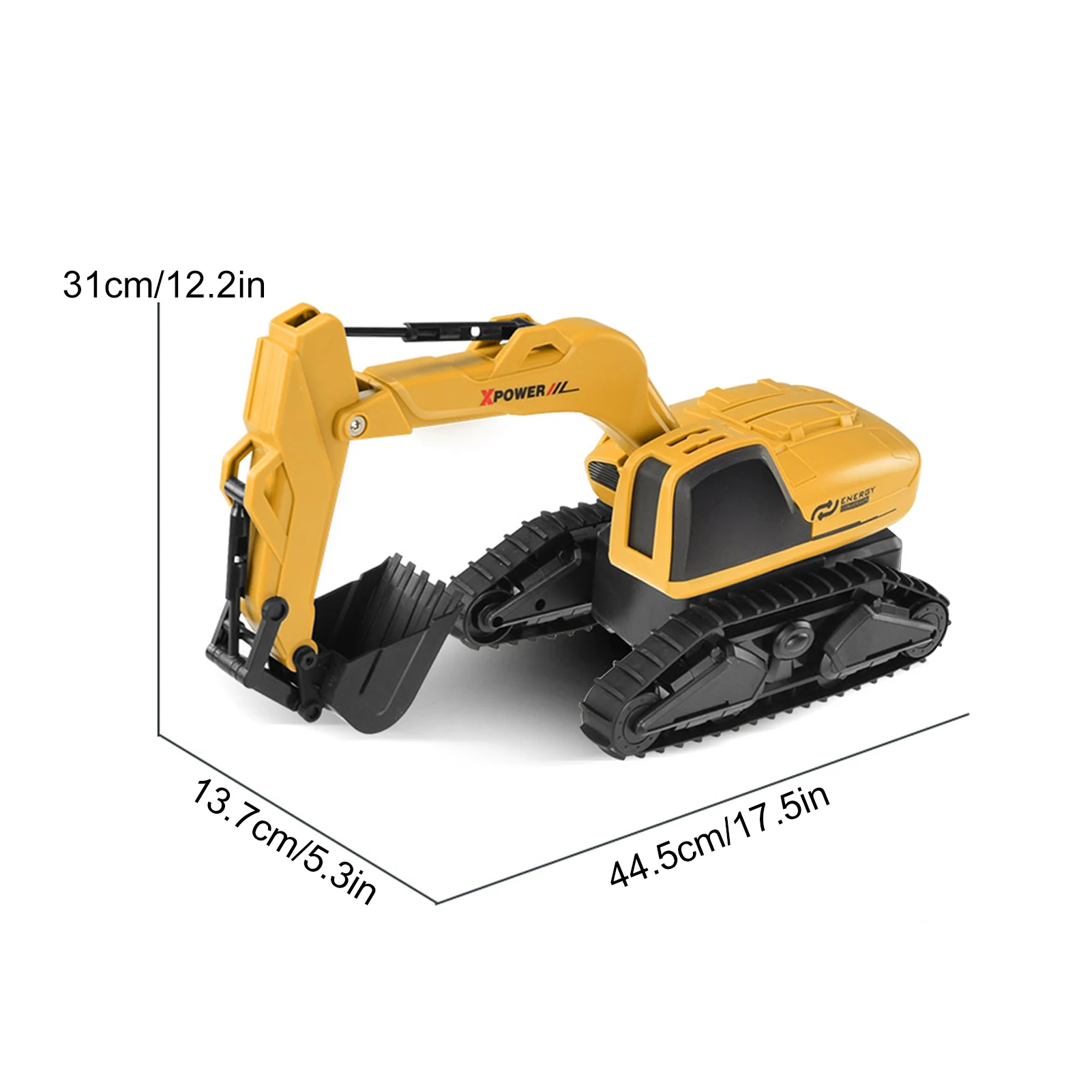 

RC Excavator Toy 1:14 Alloy Plastic Engineering Car Remote Control Electric Vehicle Toys Gift 360 Rotatable Digger Toys For Boys