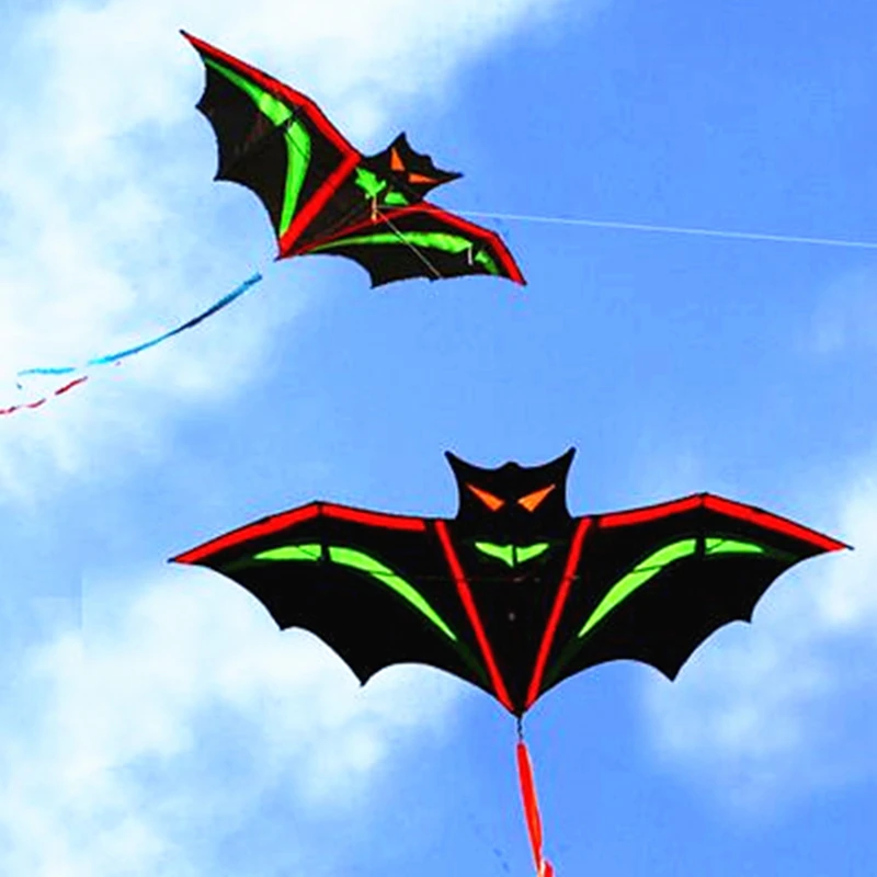 

Free shipping new large bats kites breeze easy flying kite handle line wei kite factory shark jouet enfant globo fish fire telas