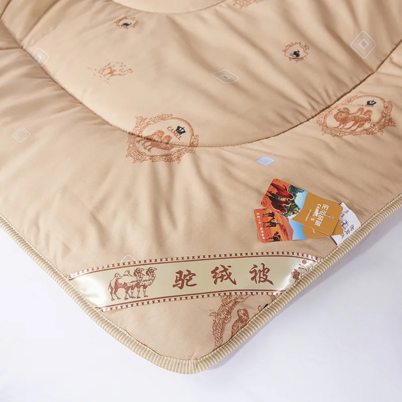 Зимнее стеганое одеяло из верблюжьей шерсти роскошное толстое королевского