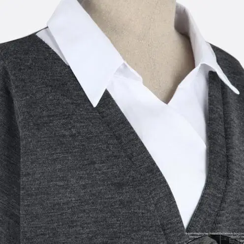 Женская трикотажная рубашка винтажный трикотажный пуловер большого размера для