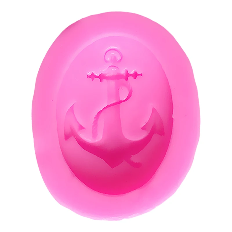 Симпатичная силиконовая форма для маффинов с якорем мыла инструменты украшения