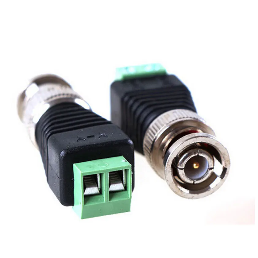 100 шт. Mini Coax CAT5 штекер BNC разъем для камеры CCTV Видео балун адаптер|Аксессуары CCTV| |