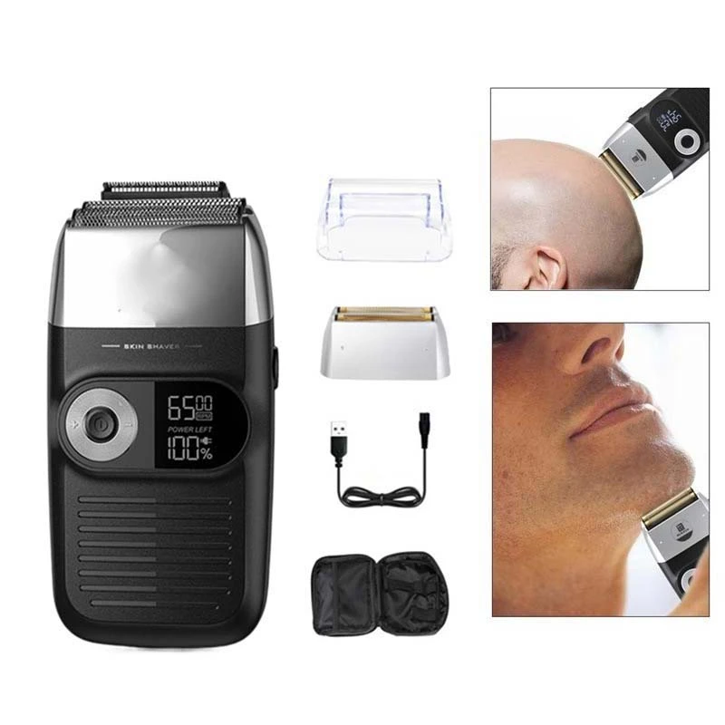 

Twin Blade Reciprocating Beard Razor Face Care Multifunction Strong Trimmer Rechargeable Cordless Shaver for Men