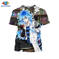 sonspee twisted wonderland cosplay men women clothes tee 3d print hip hop breathable tops fashion round neck plus size t shirts