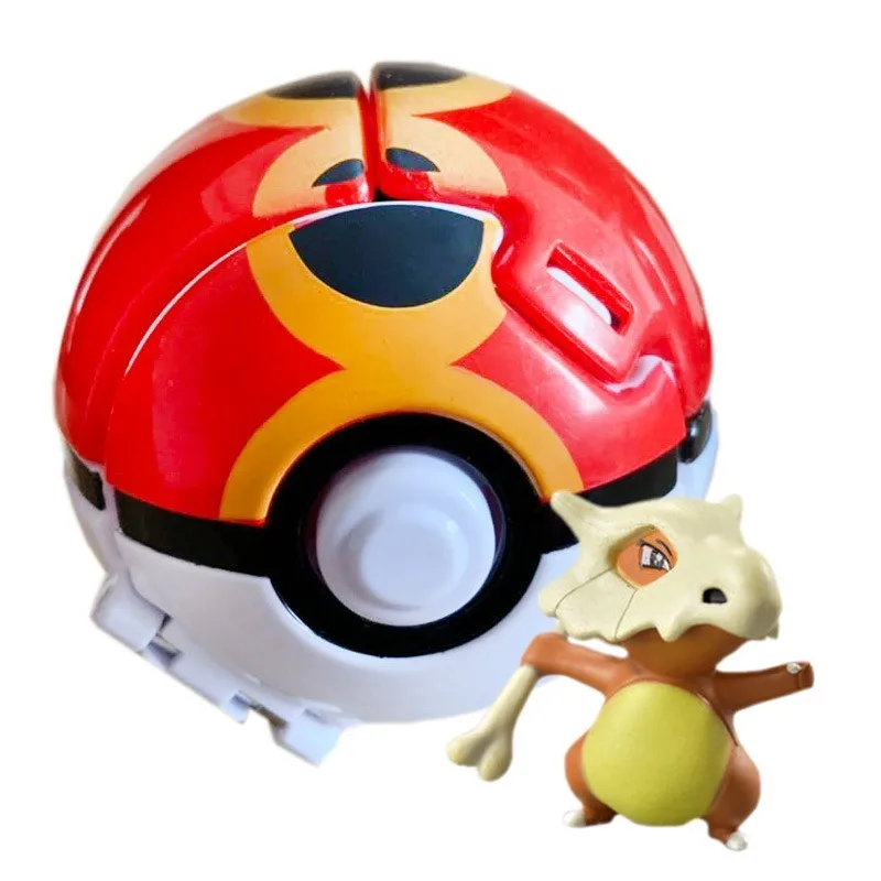 

12 Styles Pokemon Flipped Pet Explosion Sprite Ball Super Cute Pokemon Toys Model Squirtle Pikachu Doll Kids Toys Gifts