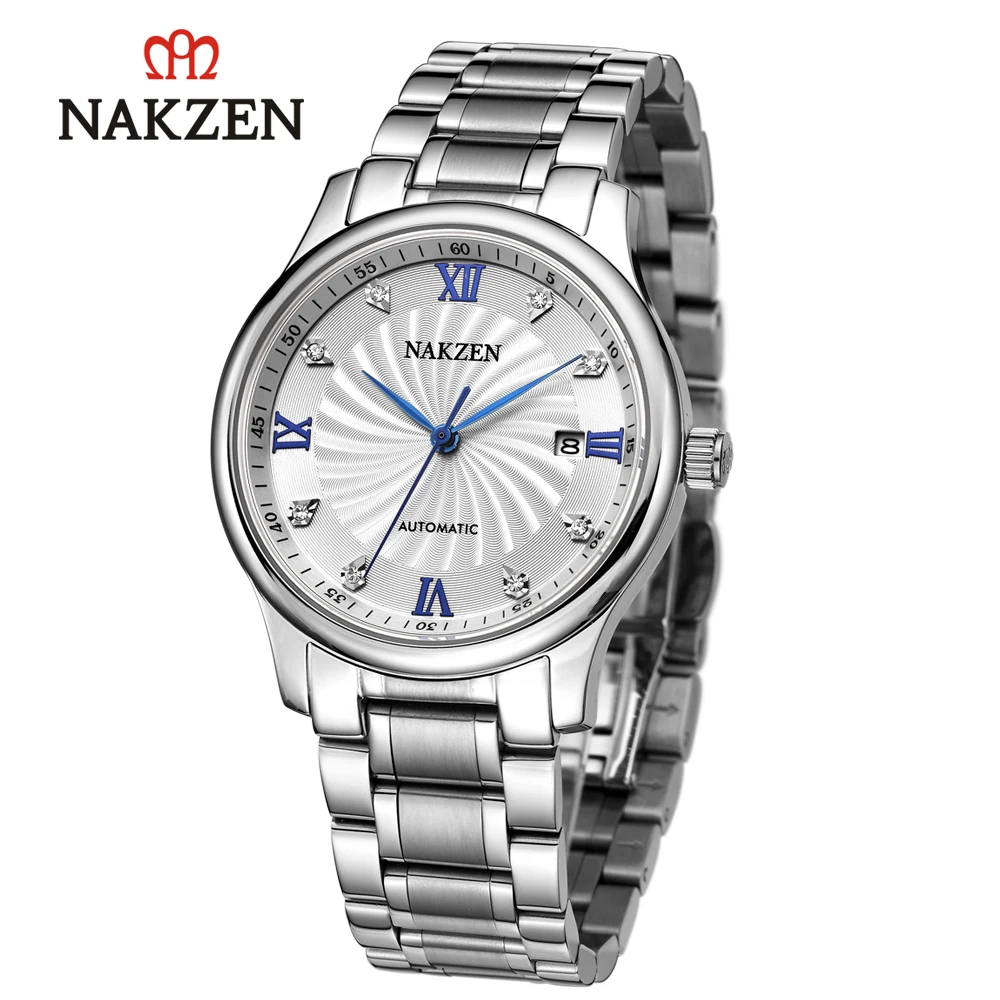 Часы наручные мужские автоматические водостойкие 50 атм нержавеющая сталь |