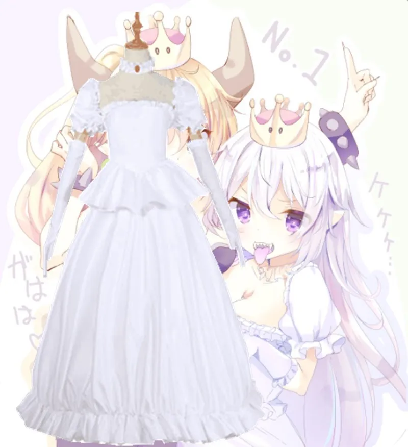 Супер Марио Odyssey Boosette Косплей Костюм Хэллоуин Леди вечернее платье Bowsette
