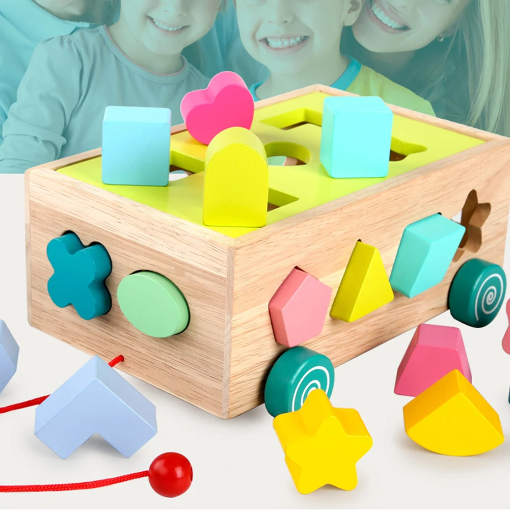 Деревянные разноцветные детские игрушки в форме цифр|Сортеры| |