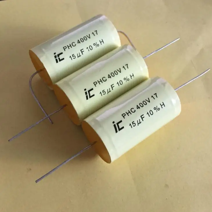 Original capacitor electronic IC PHC 15uF 400V fever axial thick copper pin frequency division electrodeless film | Электроника