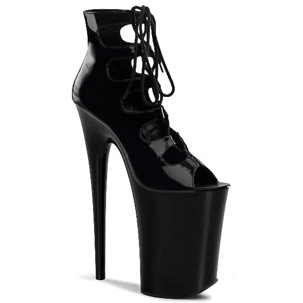 

New fashion strap high heel cool boots fish mouth hollow women's shoes in early spring 2020