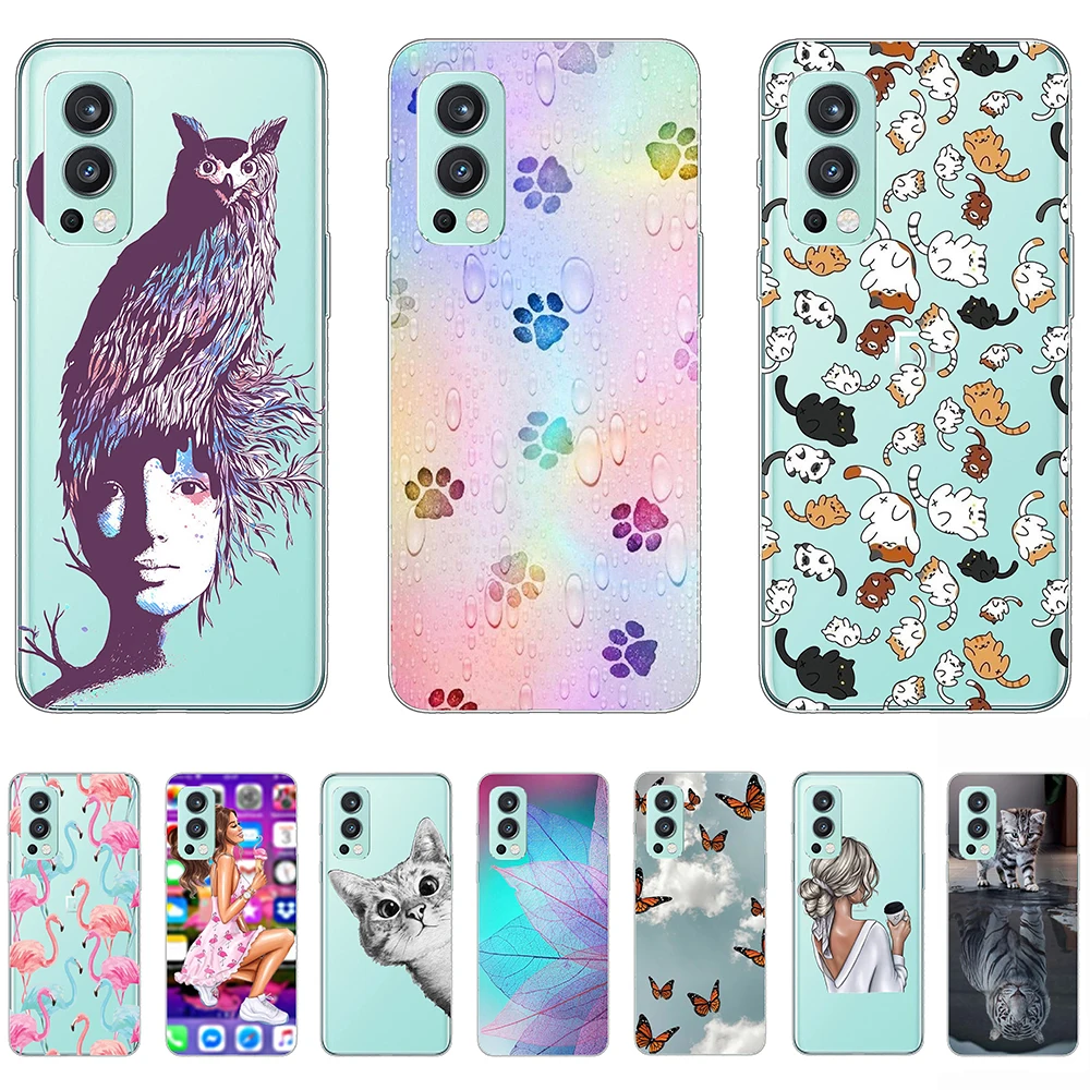 

Case For OnePlus Nord 2 5G Soft Silicon 6.43inch Transparent Tpu Shell Case on OnePlus Nord2 Flexible Shockproof flexible Bumper