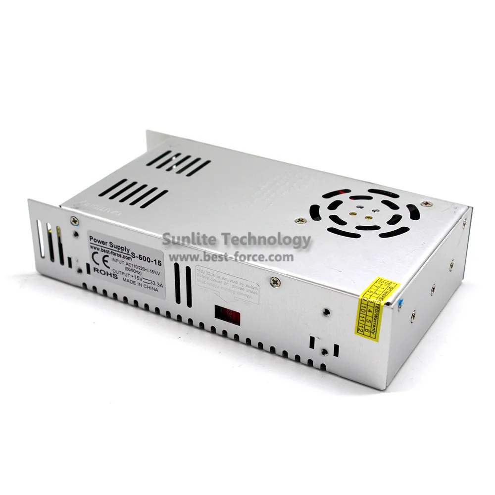 Постоянное напряжение DC15V 40A 600W Питание переключение трансформаторов 110V 220V AC к DC
