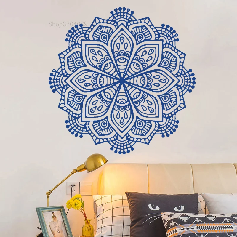 Креативный Дизайн Наклейка на стену Мандала винил Религия дурмана домашний