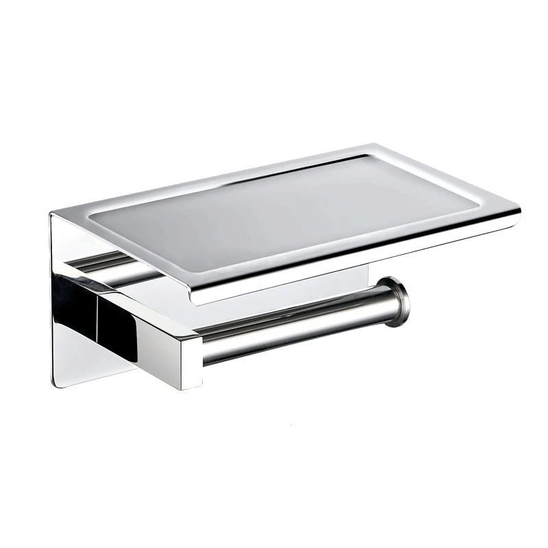 

Bathroom Roll Paper Holder Toilet Paper Holder Bathroom Mobile Phone Rack 304 Stainless Steel Tissue Holder