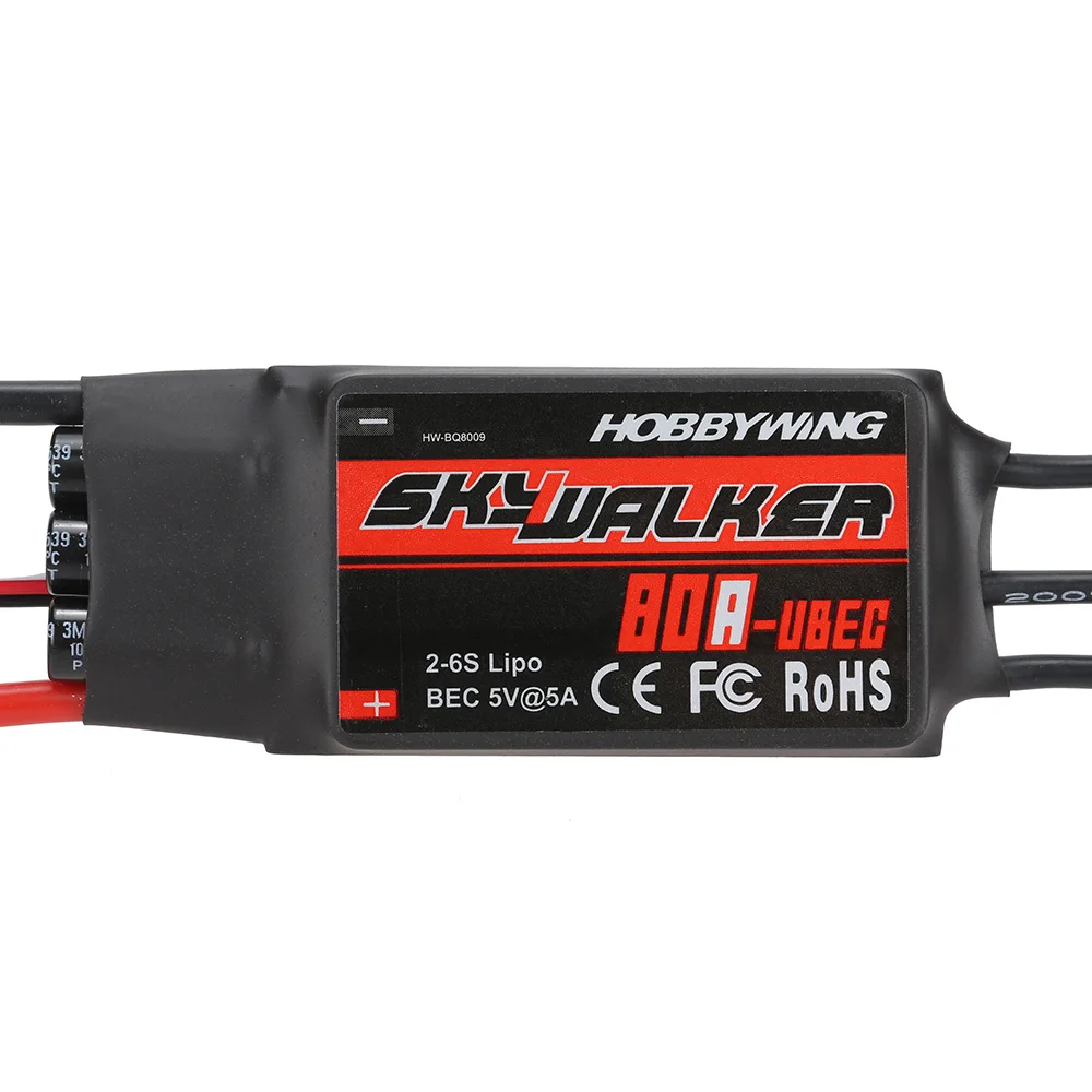 SKYWALKER 80A 2 ~ 6S бесщеточный ESC электронный регулятор скорости с 5 V/5A BEC программа для RC