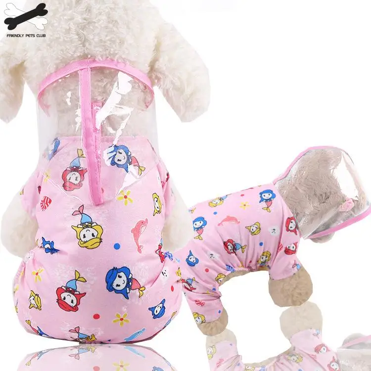 Водонепроницаемый дождевик для собак 8 цветов аксессуары домашних животных