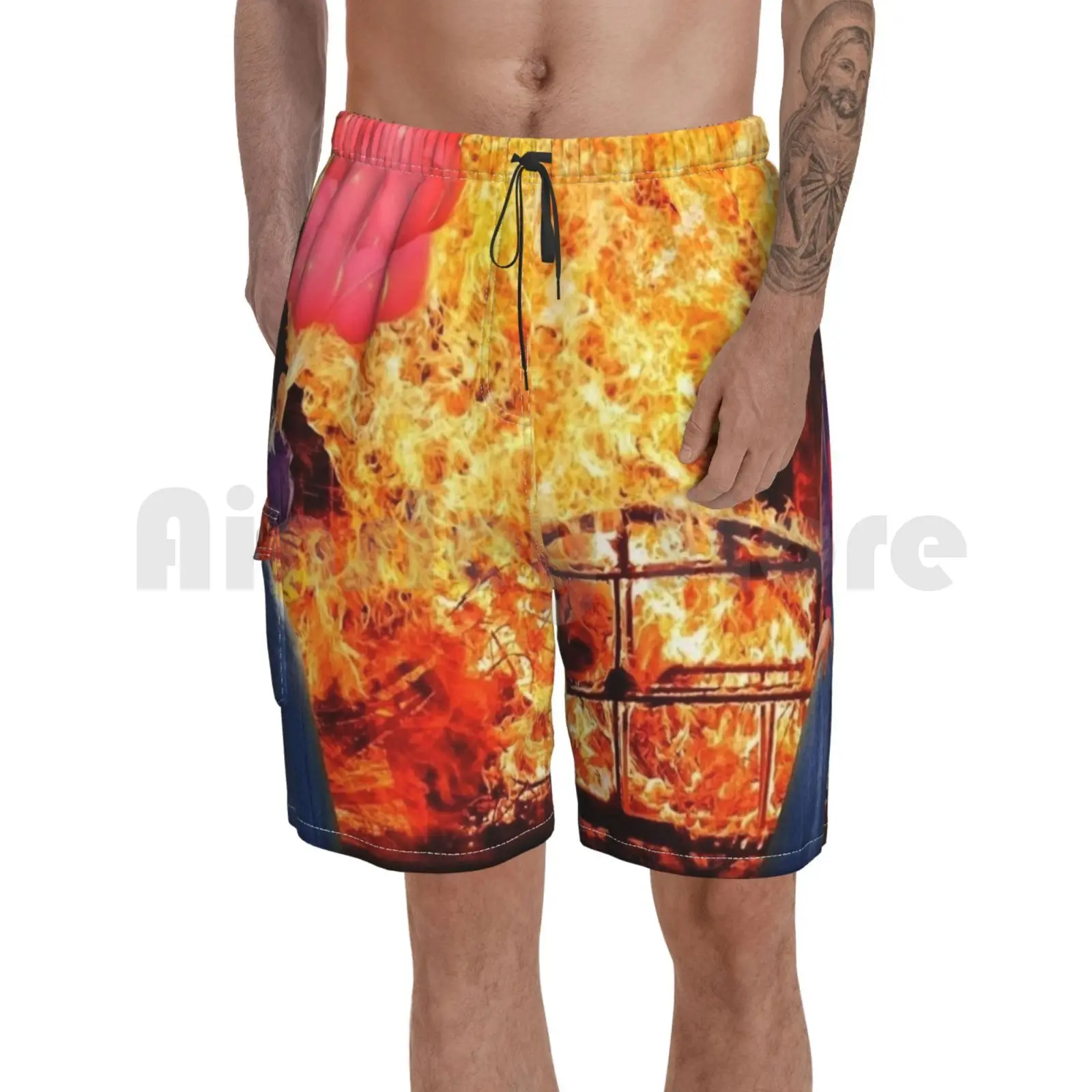 

Oliver Tree Ugly Is Beautiful Beach Shorts Men Beach Pants Swim Trunks Oliver Tree Music Punk Hip Hop Indie Oliver