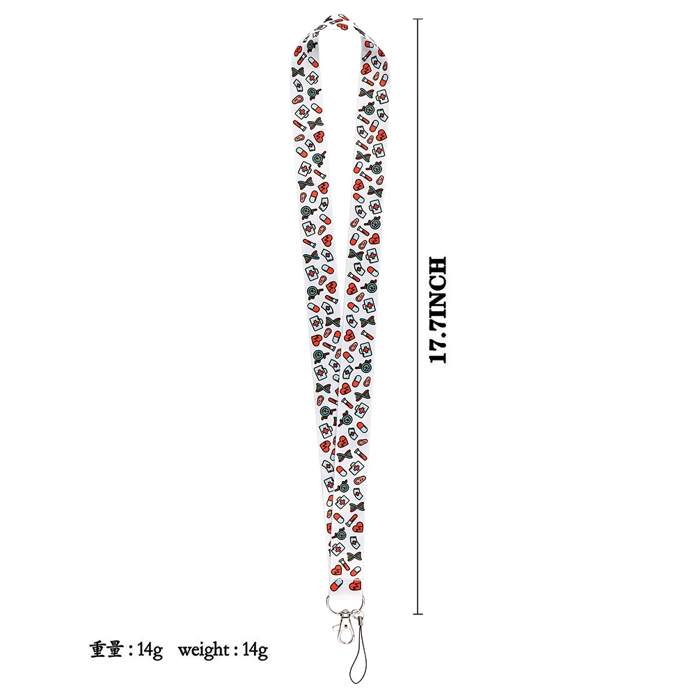 dz2117 nurse lanyard for key chain doctors id card cover pass mobile phone badge holder key ring neck straps medical accessories free global shipping