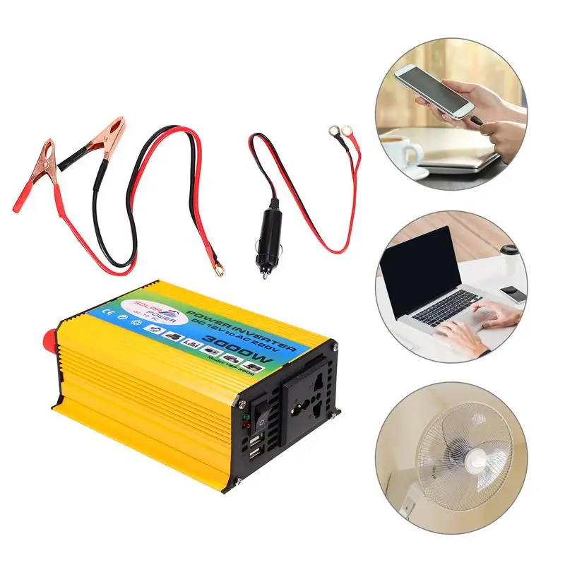 

DC 12V to AC 220V Portable Car Power Inverter Charger Converter Adapter Universal Socket Auto accessories