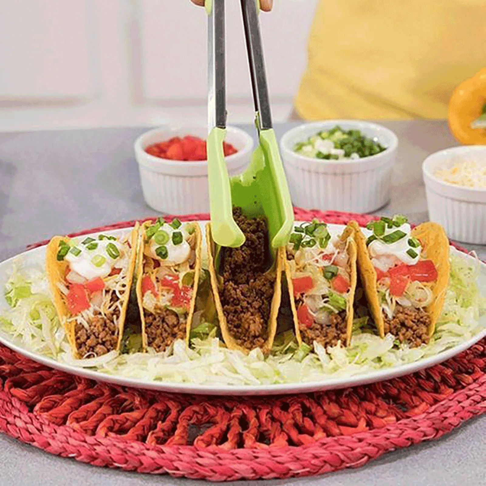 Мода 2 в 1 кухонная Лопатка и щипцы смарт чип сиамские пищевой зажим