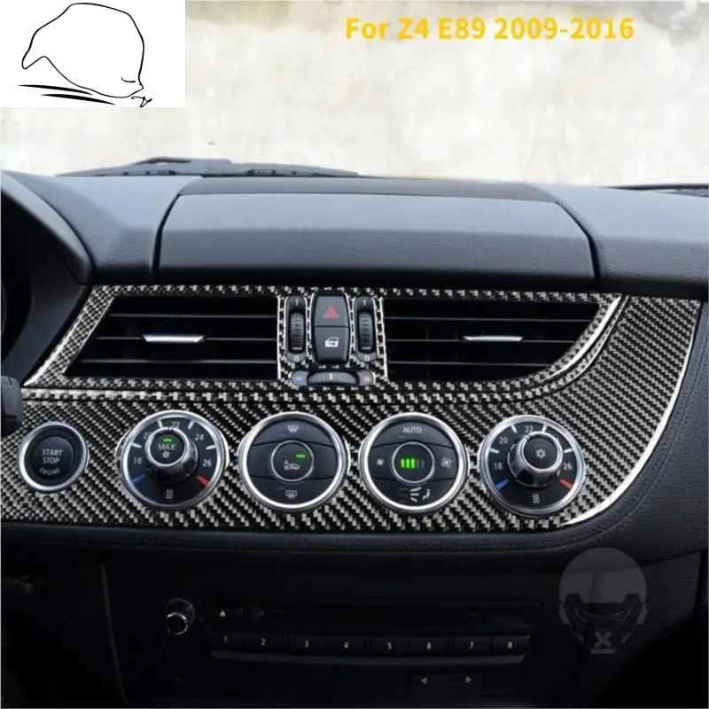 

Автомобильная панель-ручка кондиционера, контроль климата, наклейка из натурального углеродного волокна, аксессуары для BMW Z4 E89 2009-2016 Roadster