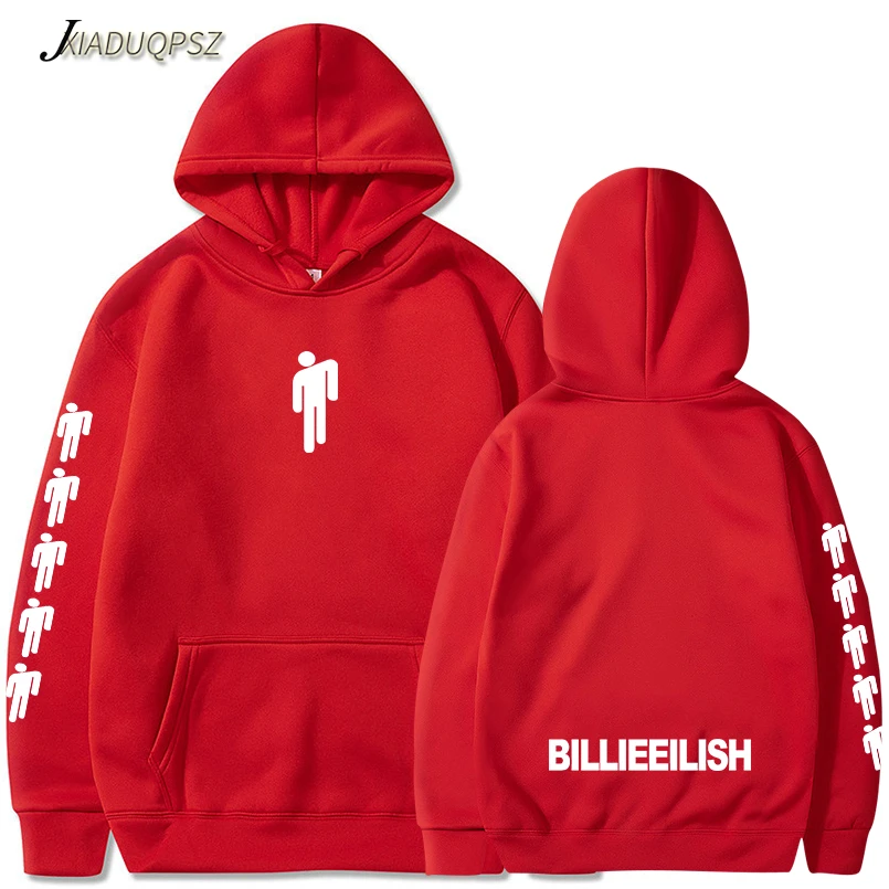 Новая популярная Толстовка Billie Eilish для мужчин черная хлопковая толстовка с