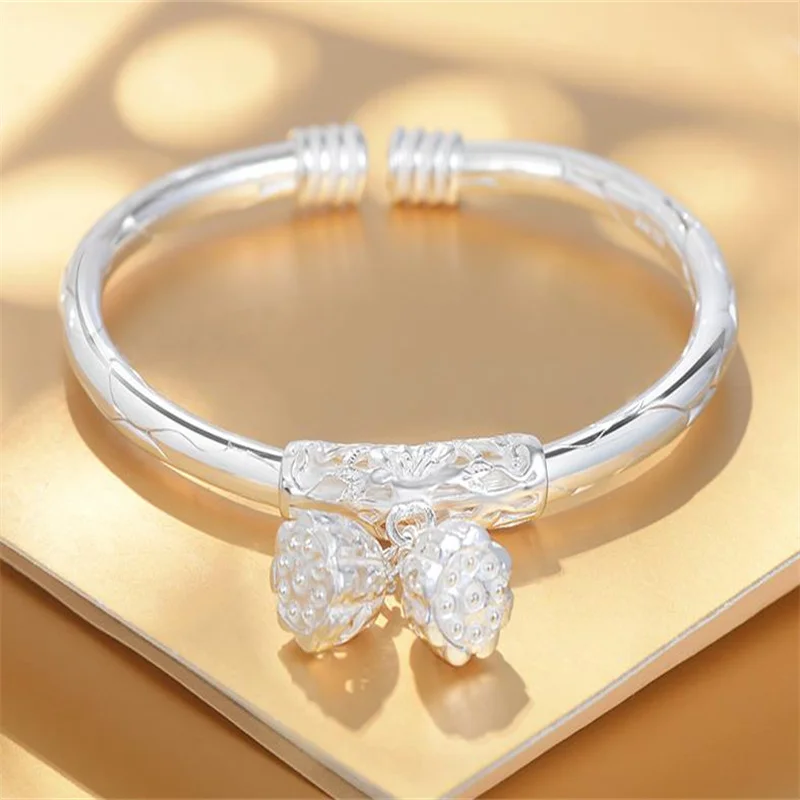 Новинка 2024 серебряные ювелирные изделия женский браслет стиль S999 индивидуальный