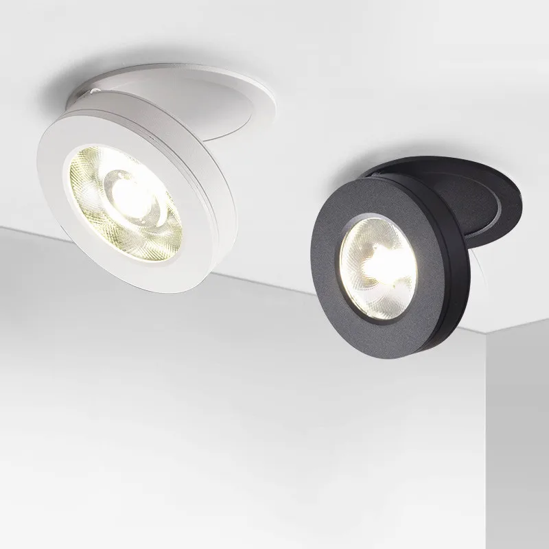 

Folding Rotating Mini Recessed LED Downlight 10W/15W/20W COB Ceiling Spot lights AC90-260V Background Lamps Home Decor