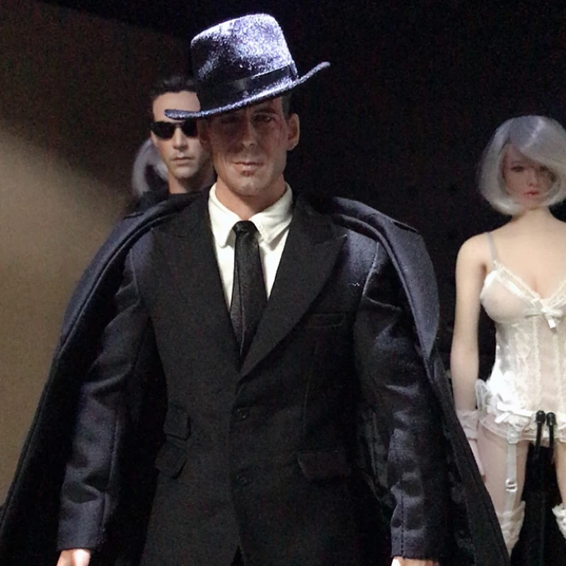 

1/6 Scale Men's Formal Hat Model Black Top Hat Cap For 12Inch Action Figure Body Soldiers Film Star Toys Fashion Accessories