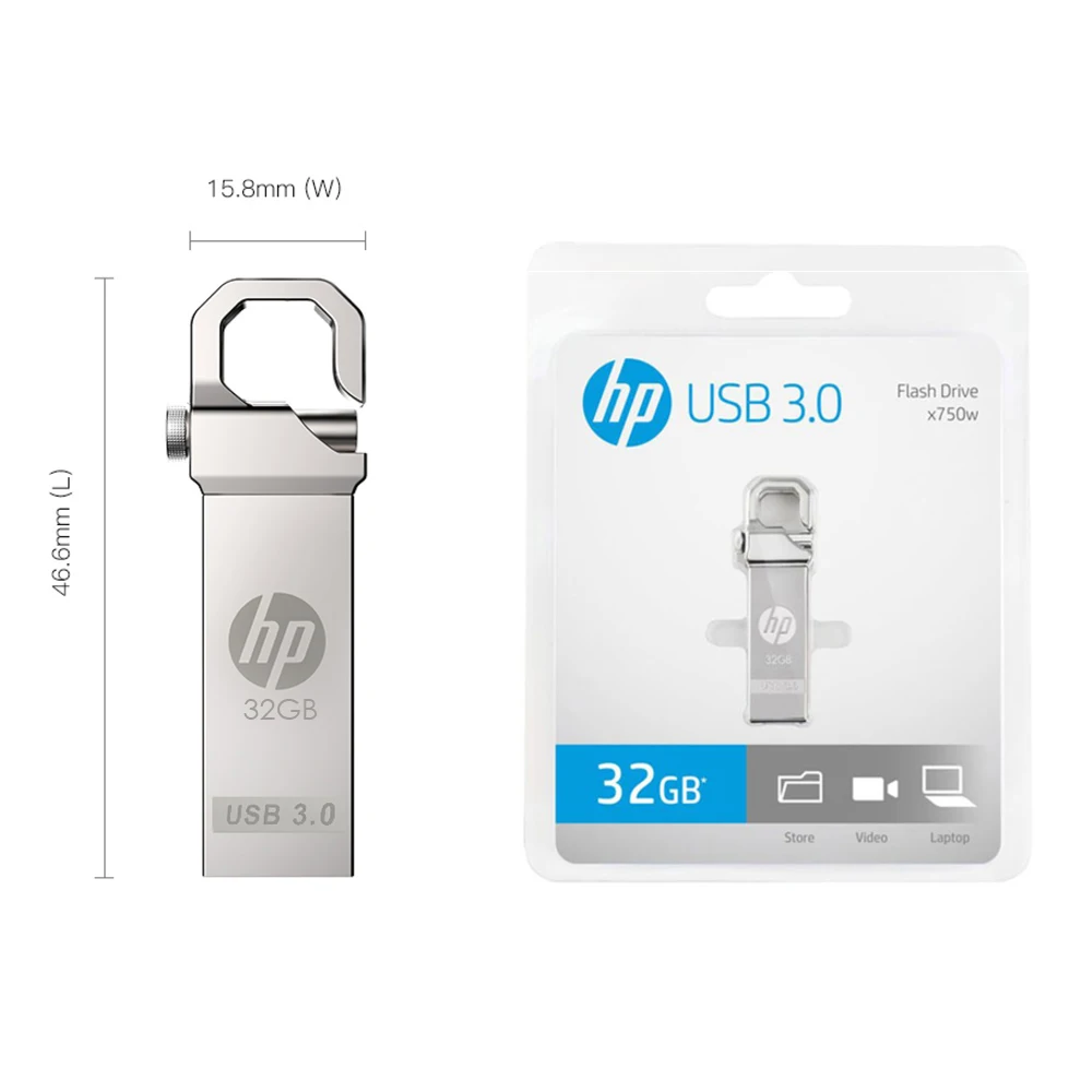 Ручка для ключей HP ручка 16 ГБ 32 64 128 металлическая карта флешка u диск | Компьютеры