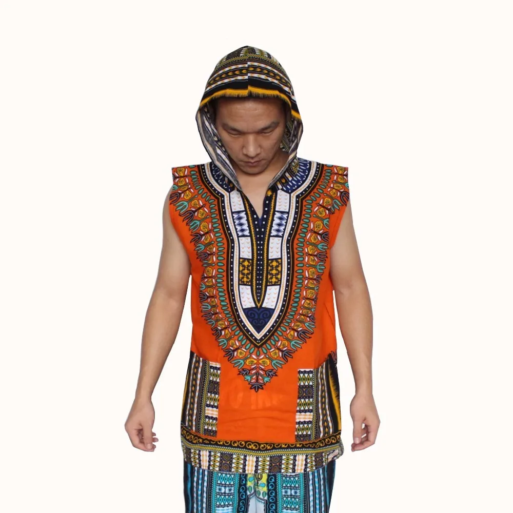 Дашики толстовки рубашка свободная африканская с капюшоном Турецкая Ткань 100%