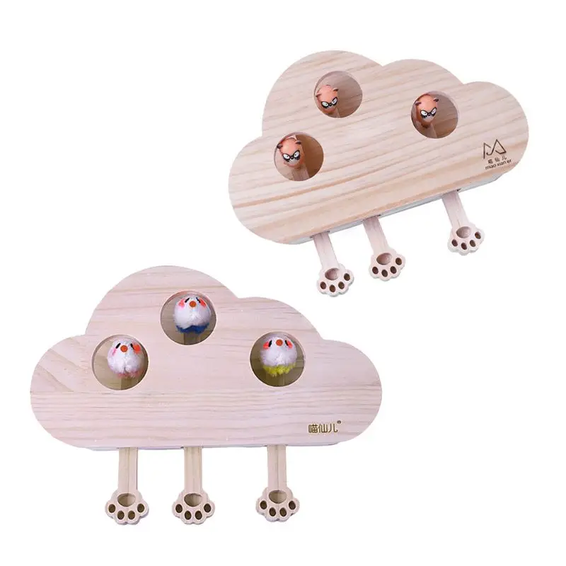 

Solid Wood Puzzle Toy Interactive Funny Hunting Hamster Stick Toys Pet Supplies