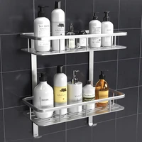 aluminum bathroom shelf holder 23 layers corner shelf wall mounted bathroom toilet gadgets holder kitchen storage basket