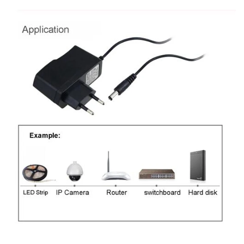 Адаптер питания переменного тока 110-240 в постоянный ток 12 5 1a 2a 3a 4a 6a 8a 10a ес сша