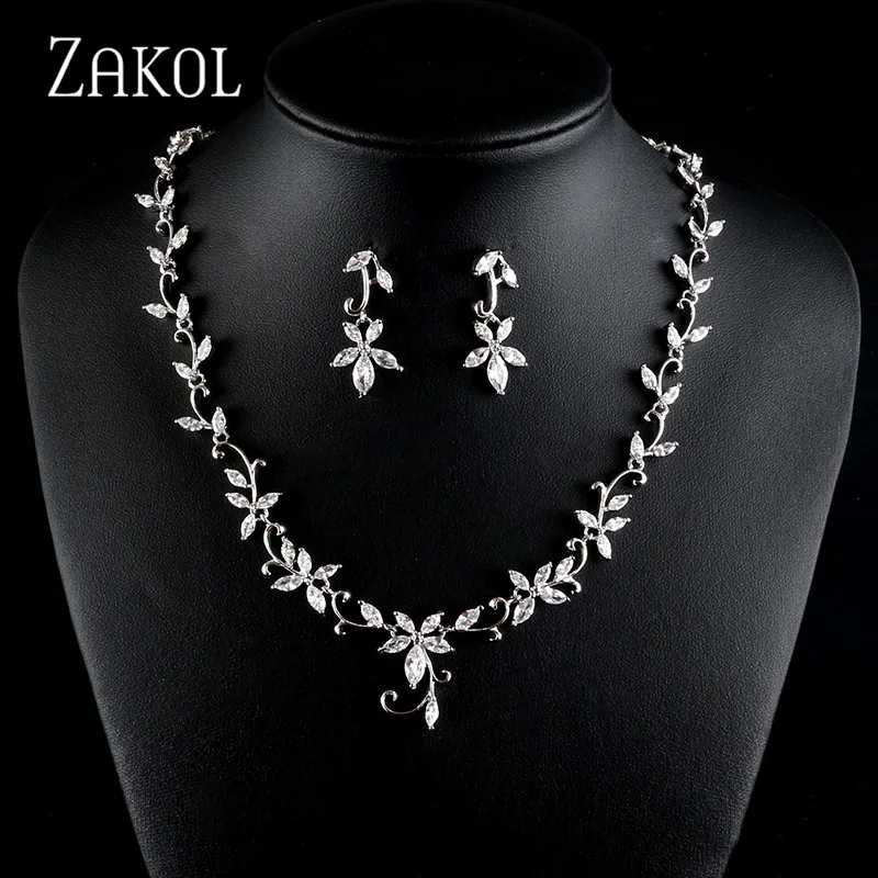 Новинка ювелирные изделия для свадебной вечеринки модные ожерелья и серьги из