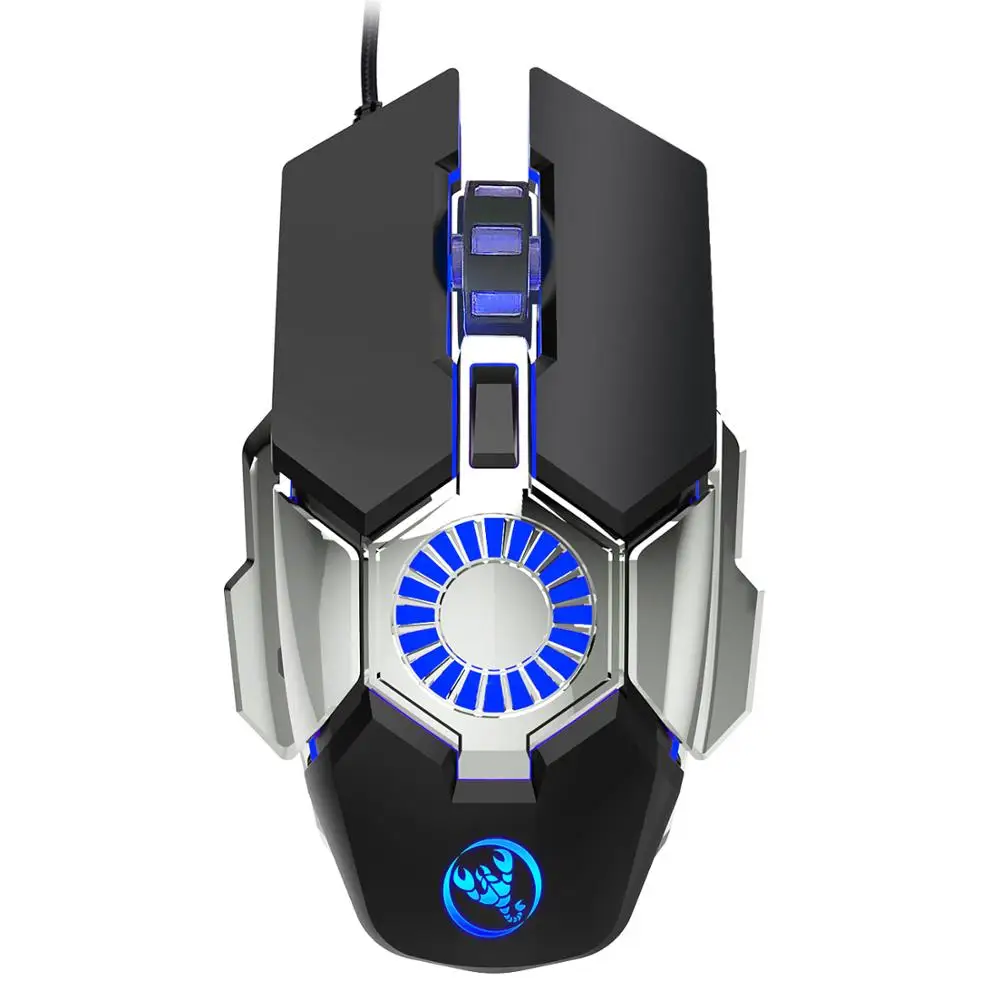 

Colorful Luminous Gaming Mouse Macro Programming Gaming Wired Mouse 6-speed Adjustable Up To 6400dpi Computer Mouse PC Mouse Pad