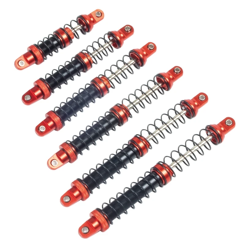 

2PCS RC Car Shock Absorber Metal Spring Damper Accessories Set for 1/10 Scale SCX10 Wraith TRX4/6 RC Model Crawler Toy
