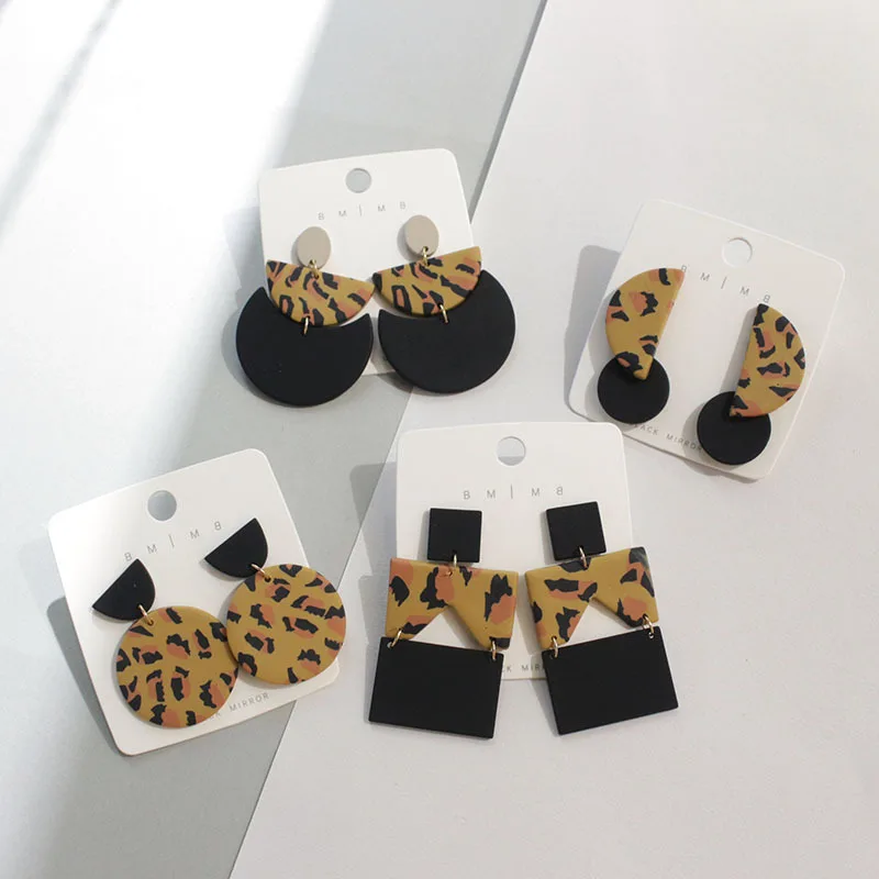 

New 2021 тренд pendientes earrings retro geometric camouflage Round Earrings female S925 silver needle earrings for women brinco