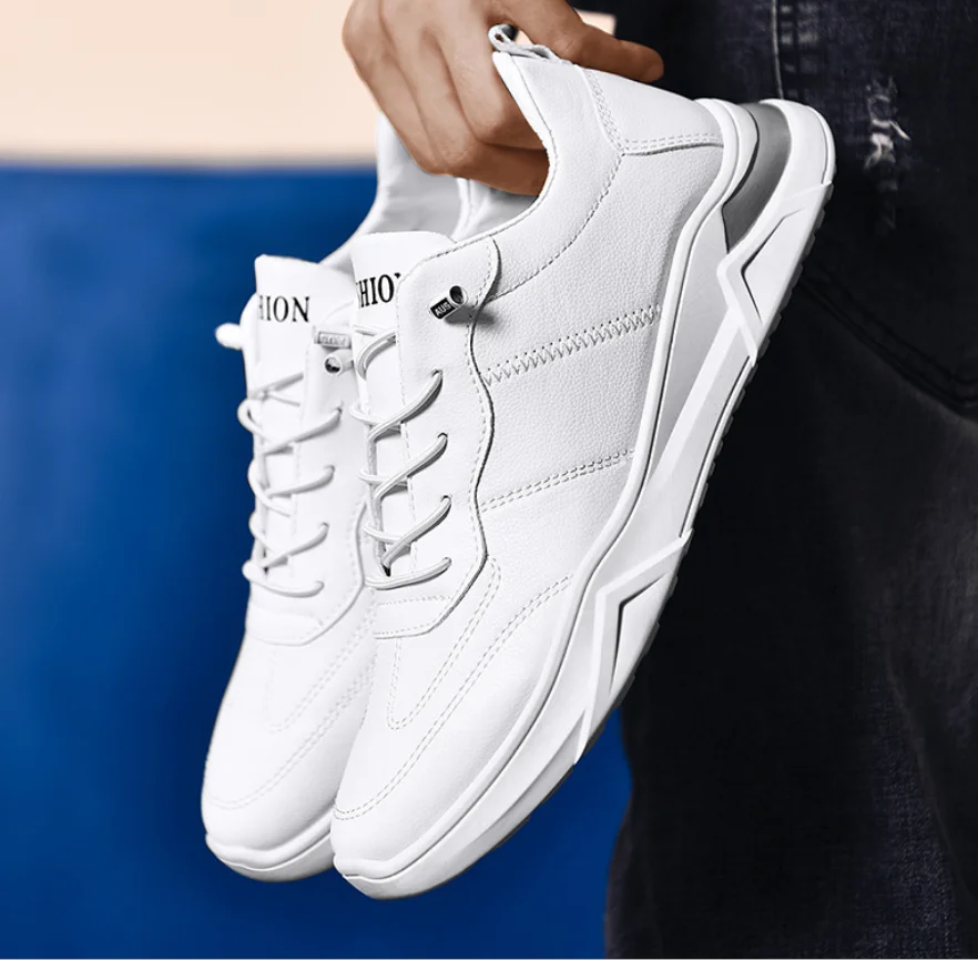 

Мужские дышащие кроссовки, Повседневная Уличная обувь, белые