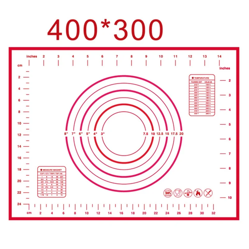 Ex-large силиконовый коврик для выпечки тесто пиццы кондитерские изделия кухонные
