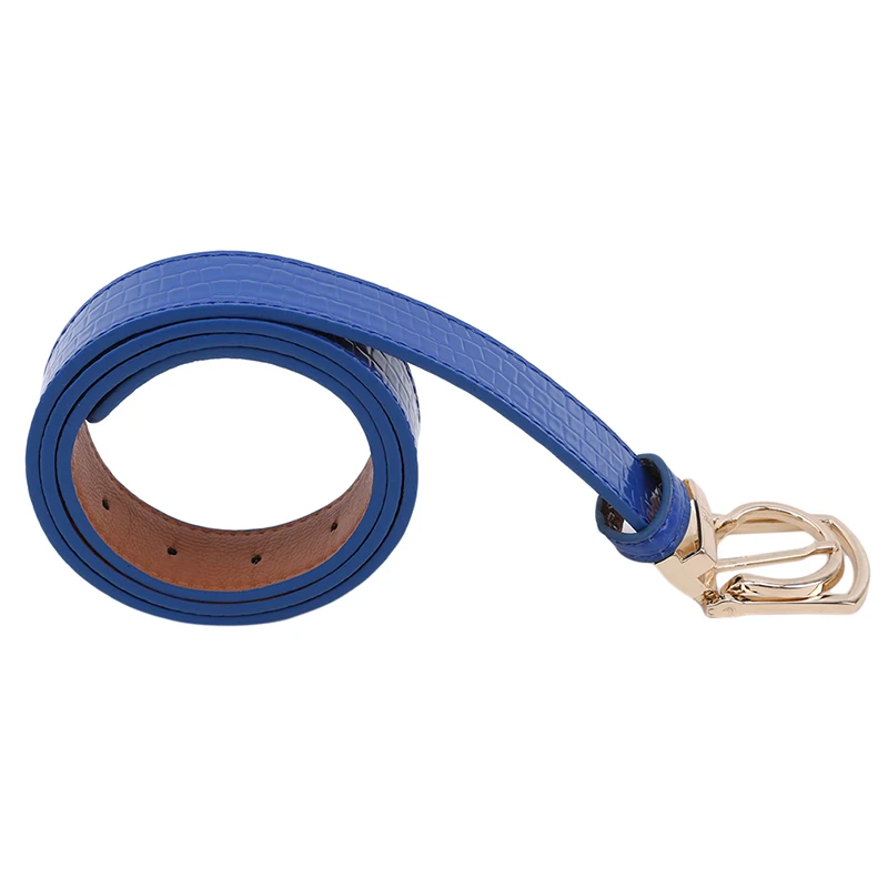 Women Simple Belt For Jeans Dress Fashion Square Buckle High Quality Solid Color Female Slim Decoration |