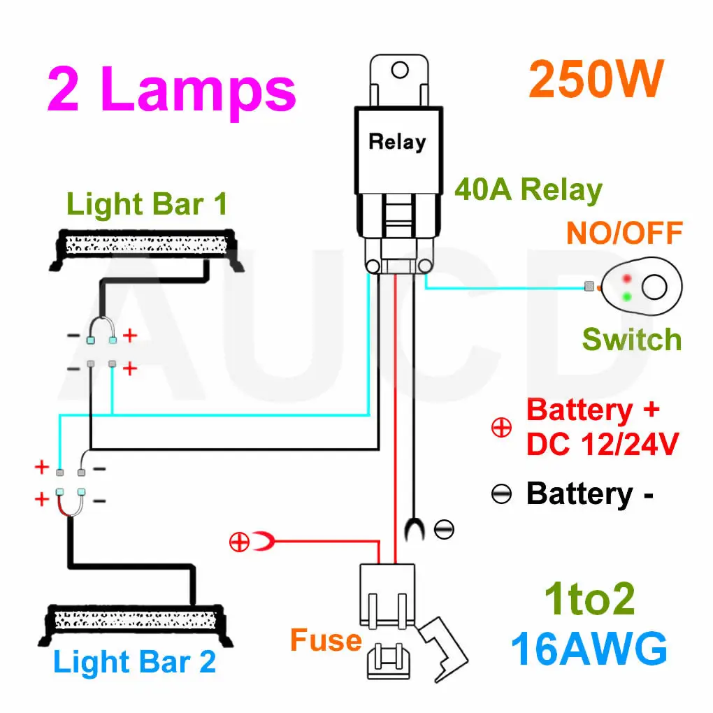 3 м 16AWG 12V авто светодиодный светильник Мощность реле комплект кабеля опт высокое