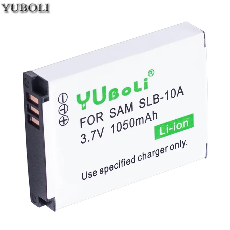 Yuboli 1050 мА/ч, SLB-10A SLB10A SLB 10A Батарея+ ЖК-дисплей USB Зарядное устройство для samsung HMX-U10 HMX-U100 SL720 HZ15W SL310W SL820 HZ10W ES60