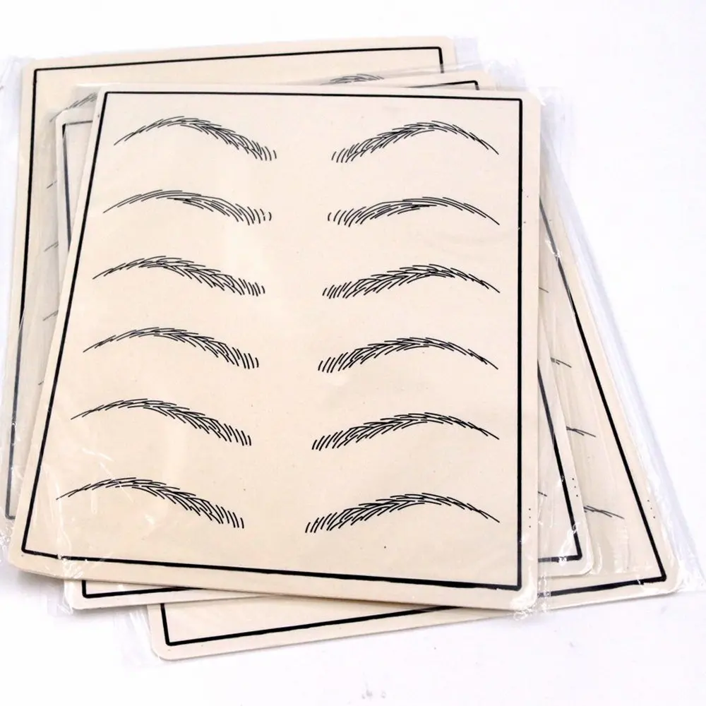 Принадлежности для микроблейдинга тренировка бровей латексная кожа