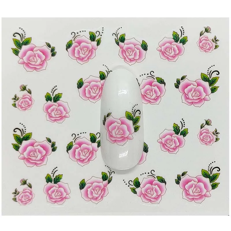 

B04 Nail Sticker Feathe DIY Manicure Slider Embossed Adhesive Nail Art Tips Decorations Decals