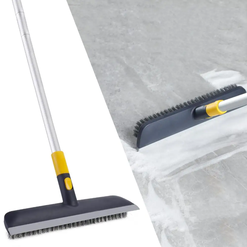 Напольная щетка Eyliden с царапинами и щеткой скребок длинной ручкой 51 дюйм жесткой