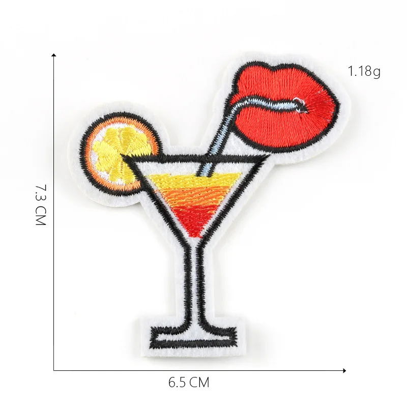 1-PCS-G-181 Cola Напиток патчи для одежды DIY полосы железа на молоке аппликации термо одежда наклейки Кокосовая вышивка значки@ G - Цвет: 1-PCS-G-181