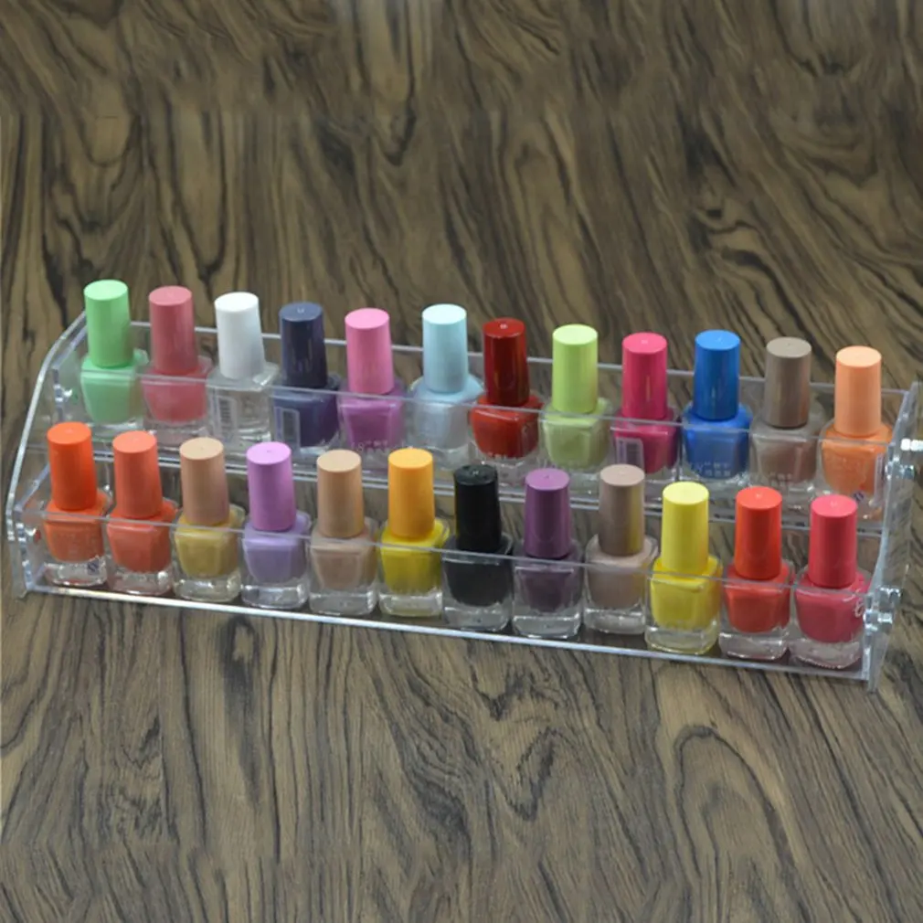 

Multi-Layers Transparent Lipstick Nail Polish Holder Display Stand Clear Acrylic Portable Makeup Storage Organizer Rack